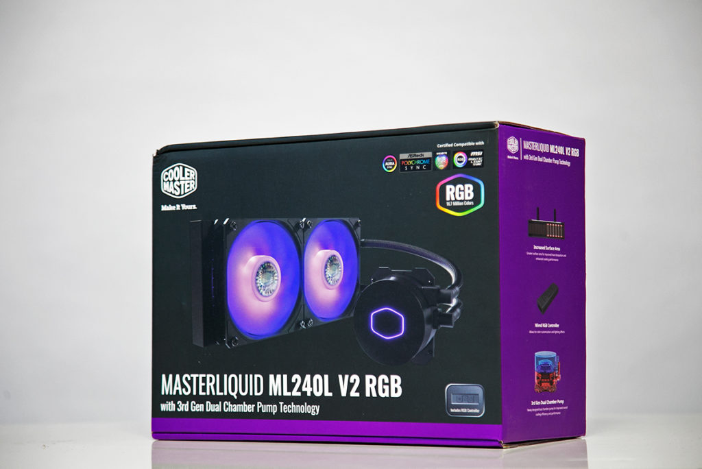 Tản nhiệt Cooler Master MasterLiquid ML240L RGB V2 full box